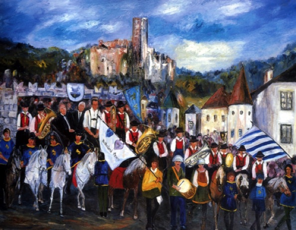 Burgenritt  (size: 48"x72")
Appiano Art Museum Collection, Appiano, Italy