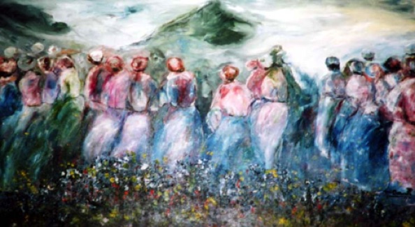 Dance of the Muses (size: 48"x72")
collection of
Great Lakes Symphony Orchestra, U.S.A.