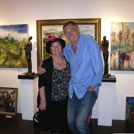 Carla Carli Mazzucato and gallery owner, Emir Bezdrob