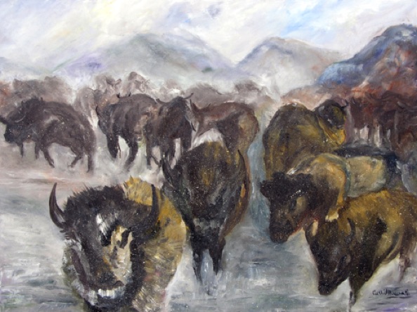 Where Buffalo Roam (30"x40")
#0525
