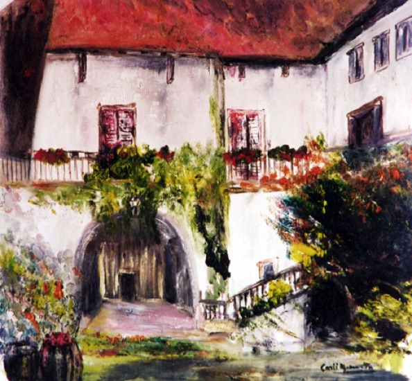 Courtyard of my Father's House (18"x18")
#0102 Courtyard of my Father's House (18"x18")
#0102