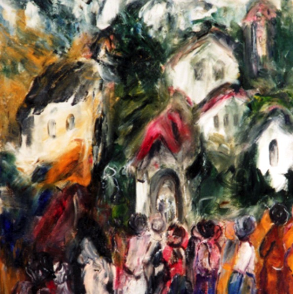 Along the Village Road (36"x24")
#0103 Along the Village Road (36"x24")
#0103