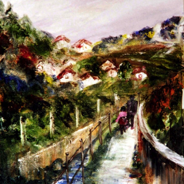 Path to the School (20"x14")
#0134 Path to the School (20"x14")
#0134