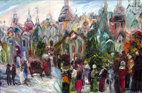 Winter in Moscow (24x36)  Cat # 9203