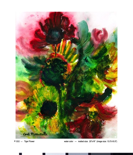  Tiger Flower (13.5"x10.5")
#1202