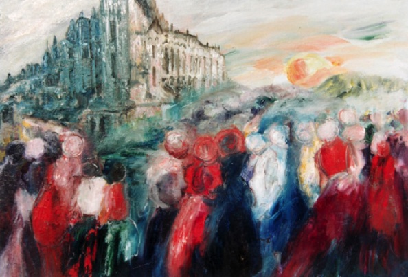 Sunset at Mont-Saint Michel (24"x30")
#9406