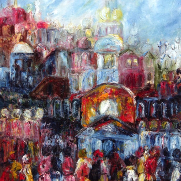 Golden Domes (30"x24")
#9206