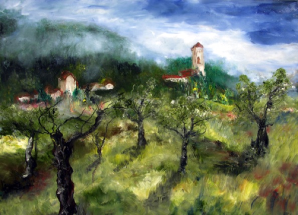 Olive Grove in Barberino (36"x48")
#0573